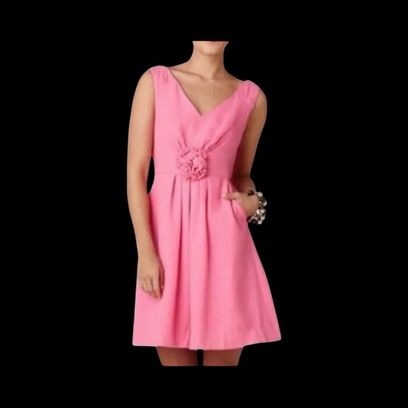 Lilly Pulitzer The Parker Pink V-Neck Dress - Picture 3 of 14